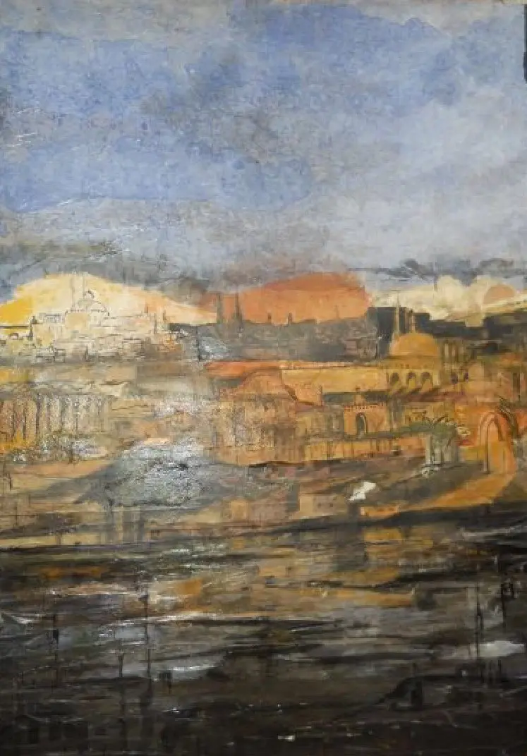City above the Nile by Amelia, original painting