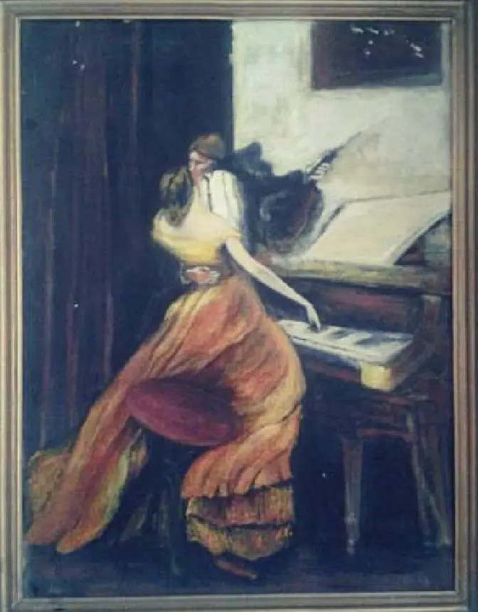 The Pianist by Amelia, original painting