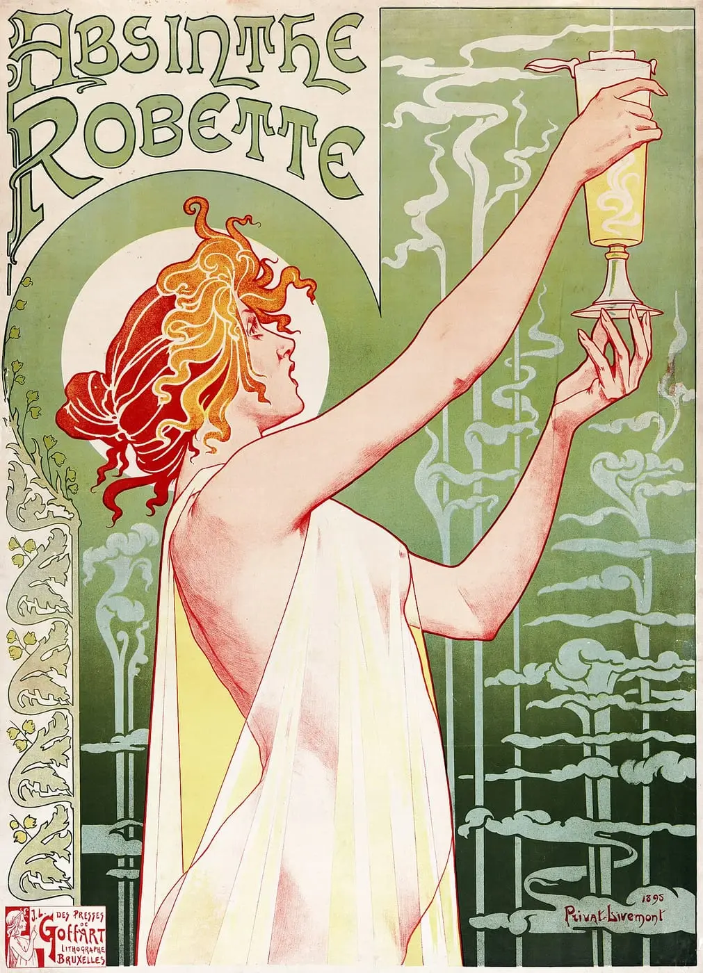 Absinthe by Henri Privat-Livemont, canvas print