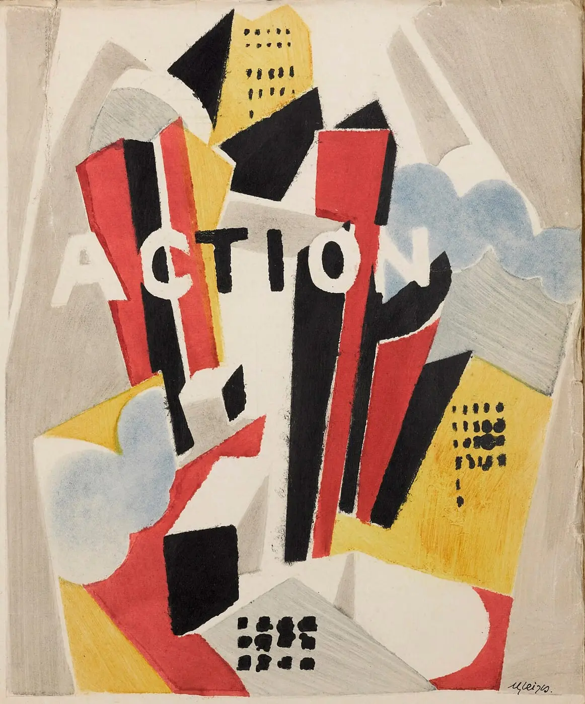Action, Cahiers Individualistes de philosophie et d'art, Volume 1… by Albert Gleizes, canvas print