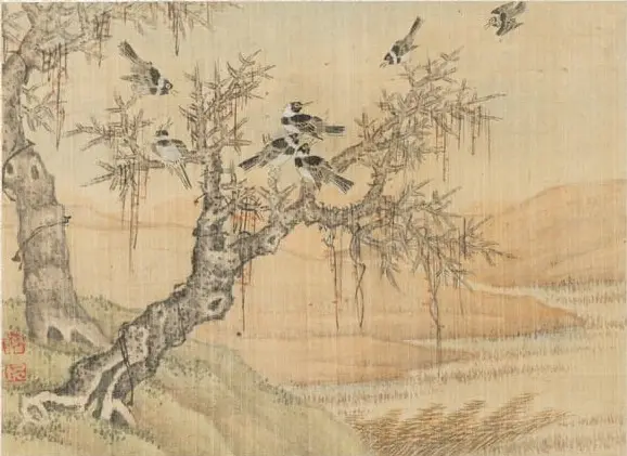 Album of Miscellaneous Subjects, Leaf 9 by Fan Qi, canvas print