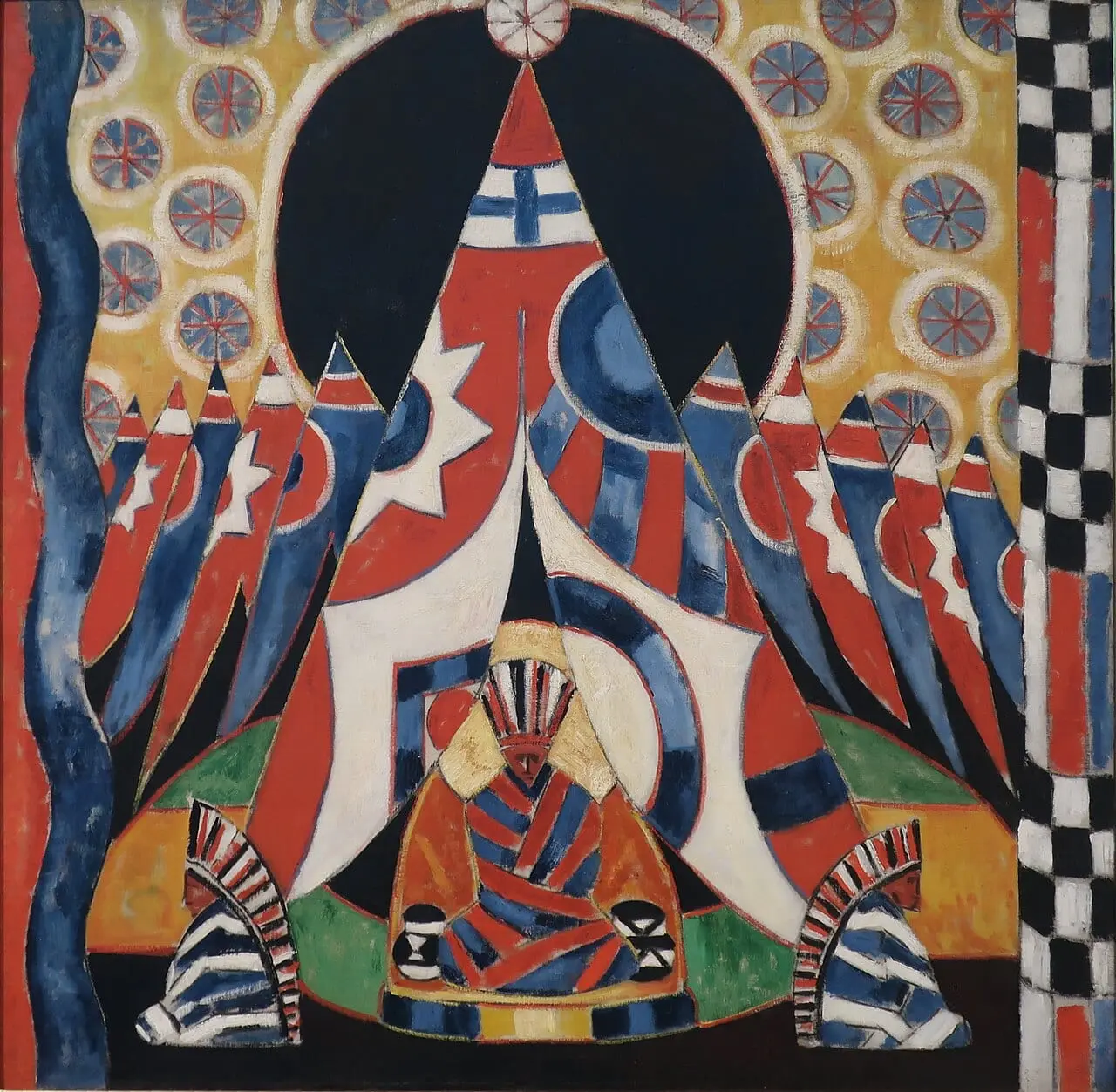 American Indian Symbols by Marsden Hartley, canvas print