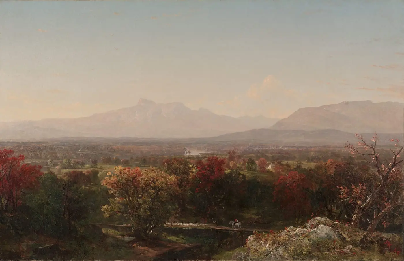 An October Day in the White Mountains by John Frederick Kensett, canvas print