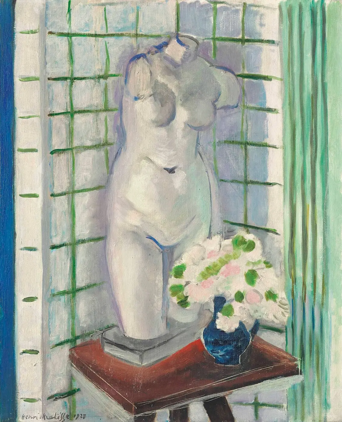Antique et oeillets by Henri Matisse, canvas print