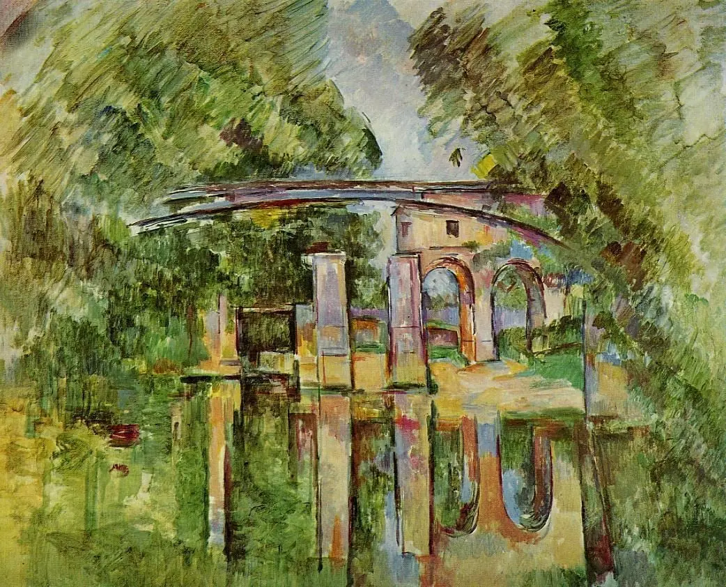 Aqueduct and Lock by Paul Cézanne, canvas print