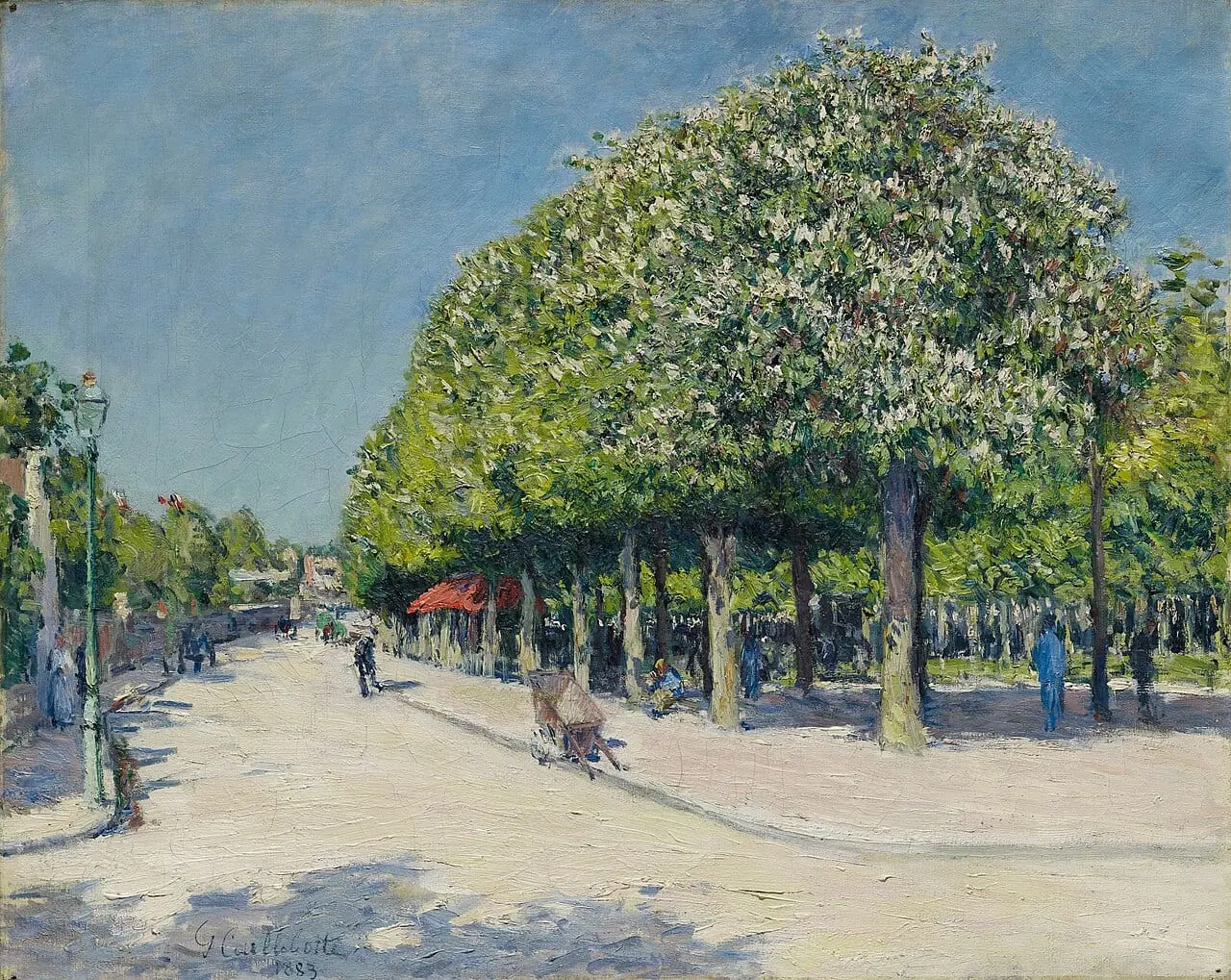 Argenteuil, Fête foraine by Gustave Caillebotte, canvas print