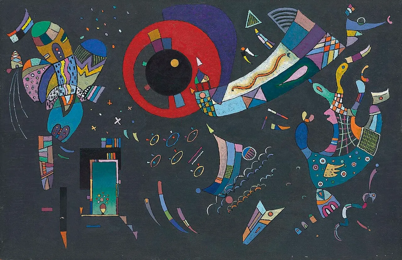 Around the Circle by Wassily Kandinsky, canvas print