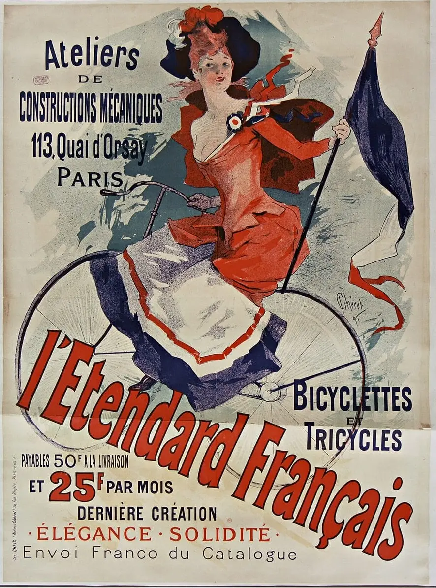 Ateliers de constructions mécaniques, Paris by Jules Chéret, canvas print