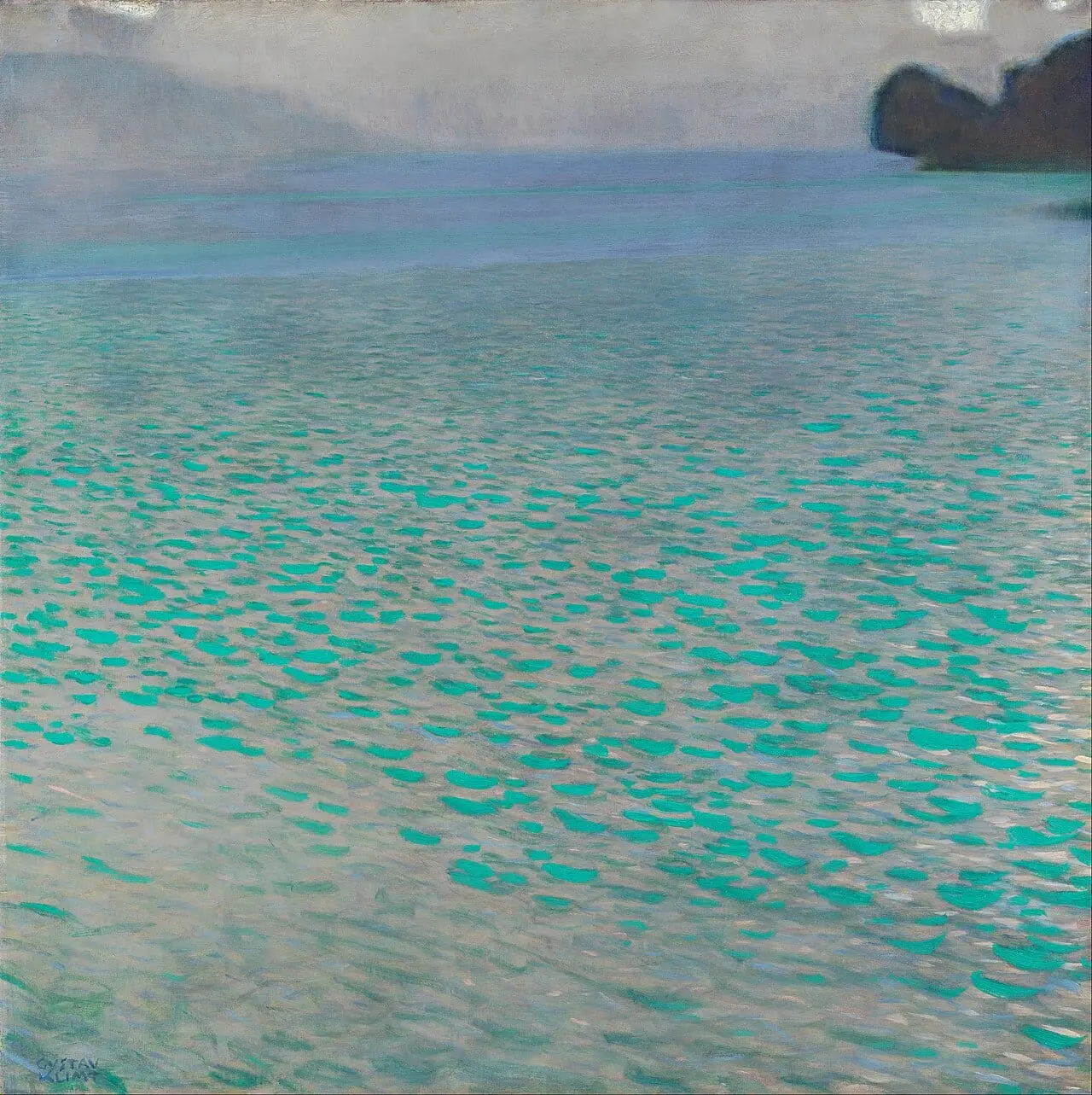 Attersee by Gustav Klimt, canvas print