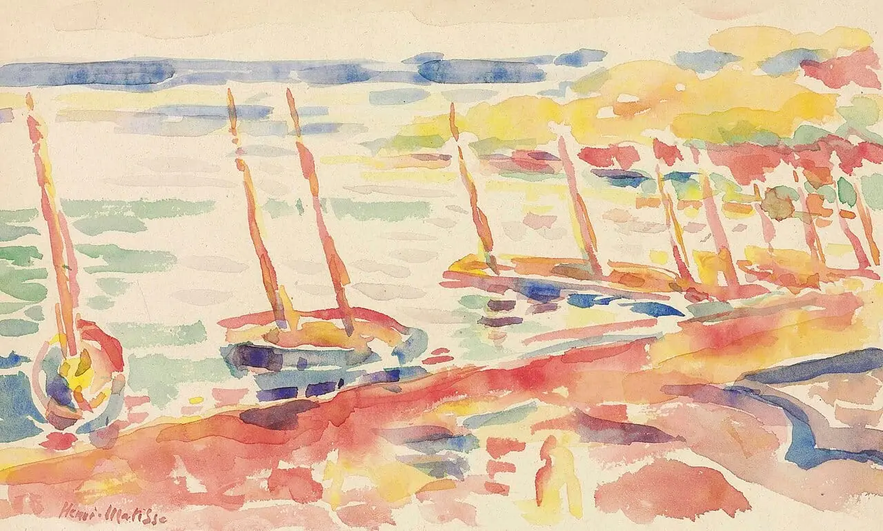 Bateaux à Collioure by Henri Matisse, canvas print