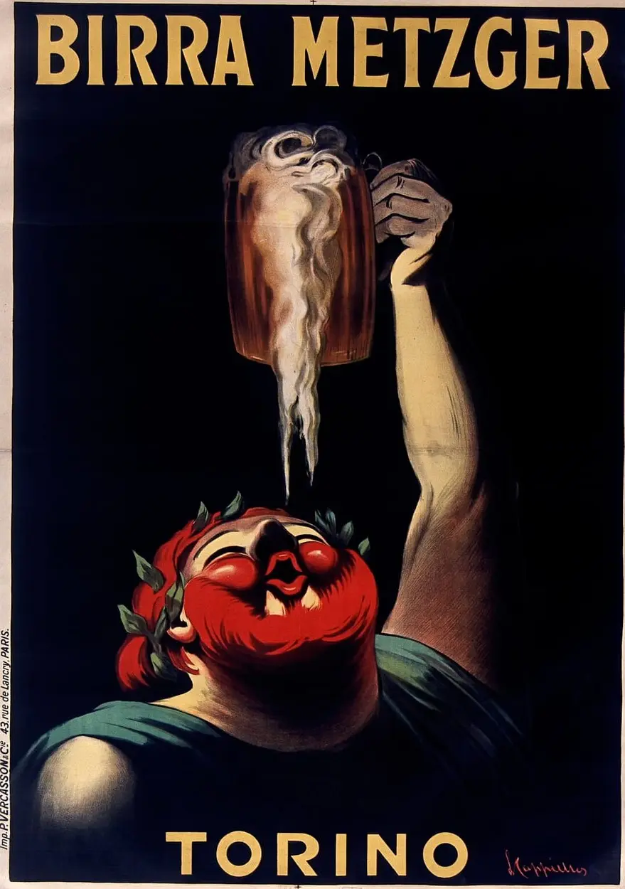 Birra Metzger. Torino by Leonetto Cappiello, canvas print
