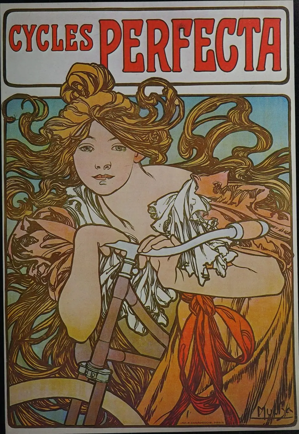 Bridges, A27 by Alphonse Mucha, canvas print