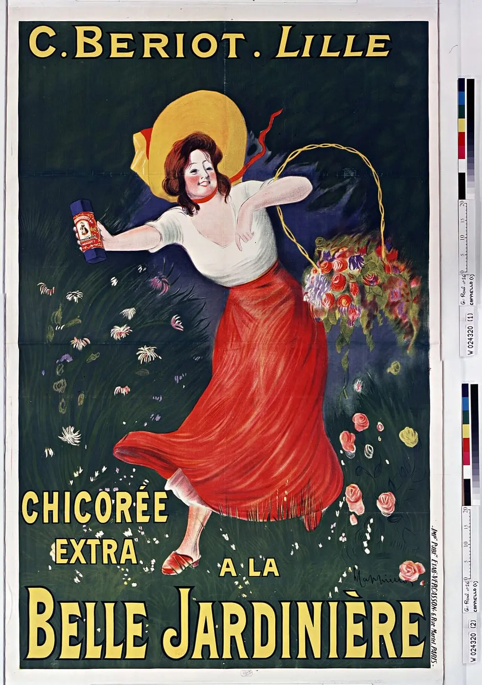 C. Beriot. Lille. Chicorée extra. A la Belle Jardinière by Leonetto Cappiello, canvas print