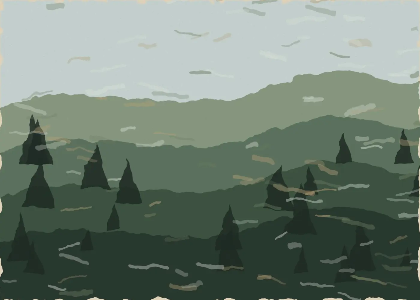 Cedar Ridge by Amelia Studio, canvas print