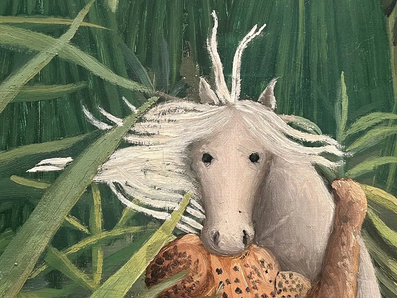 Cheval attaqué par un jaguarHorse by Henri Rousseau, canvas print