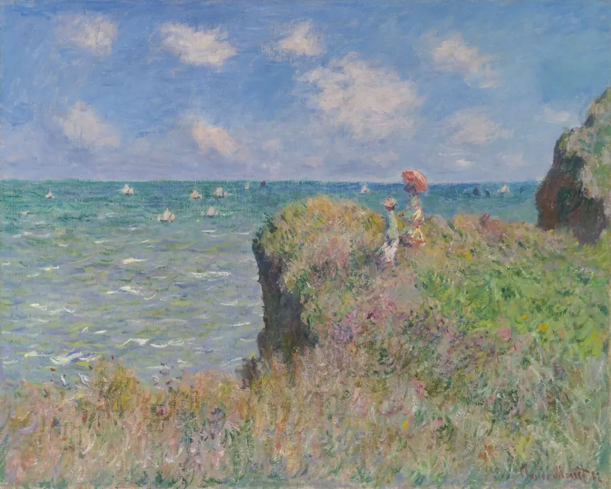 Cliff Walk at Pourville by Claude Monet, canvas print