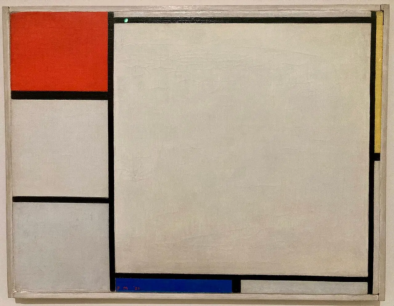 Compositie met rood, geel en blauw by Piet Mondrian, canvas print