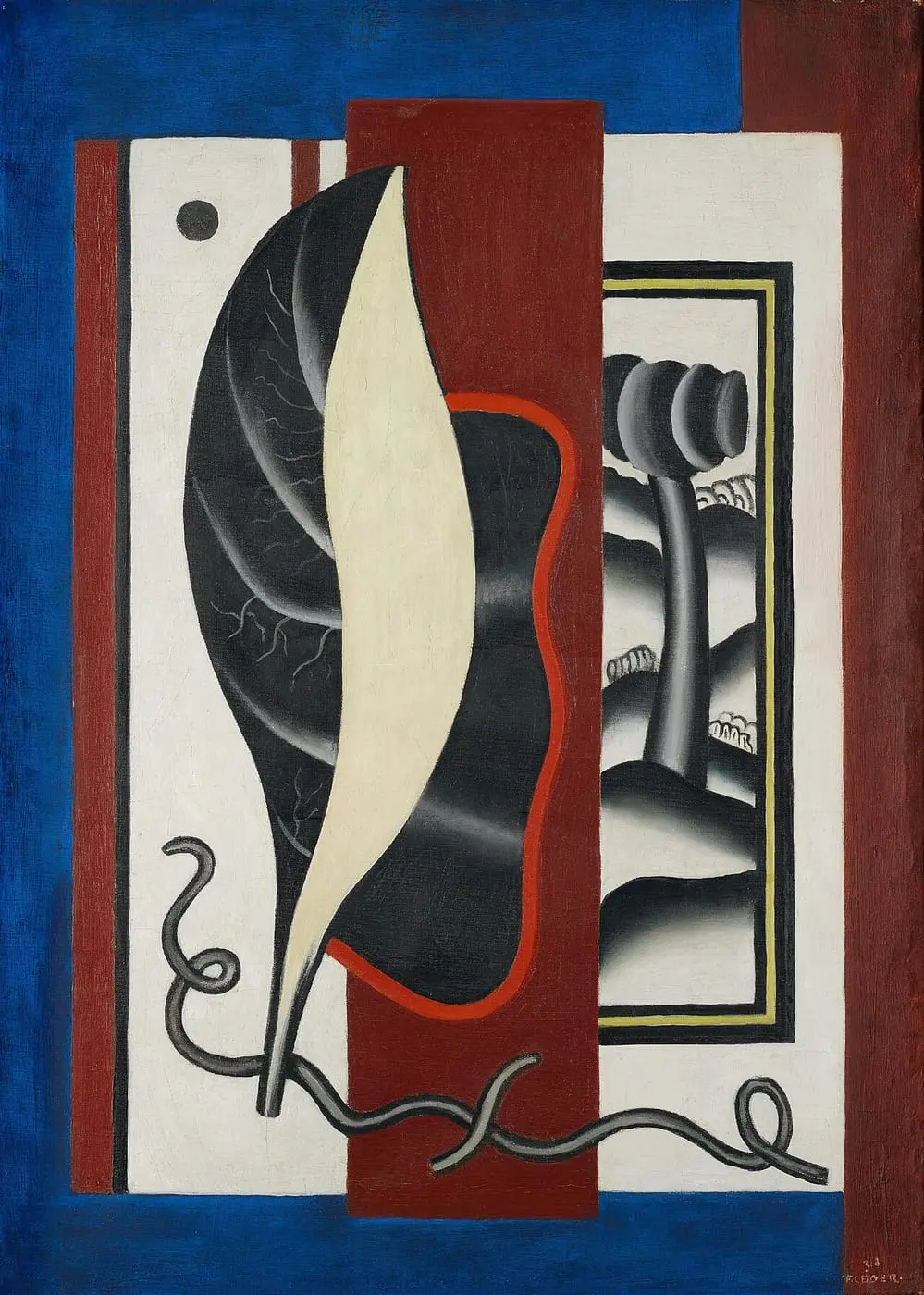 Composition à la feuille by Fernand Léger, canvas print