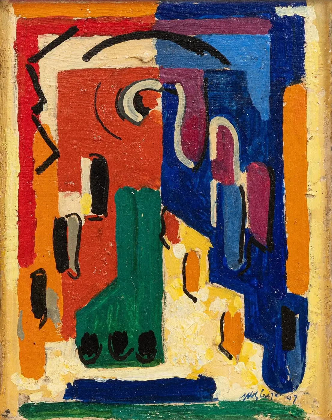 Composition ou Construction by Albert Gleizes, canvas print