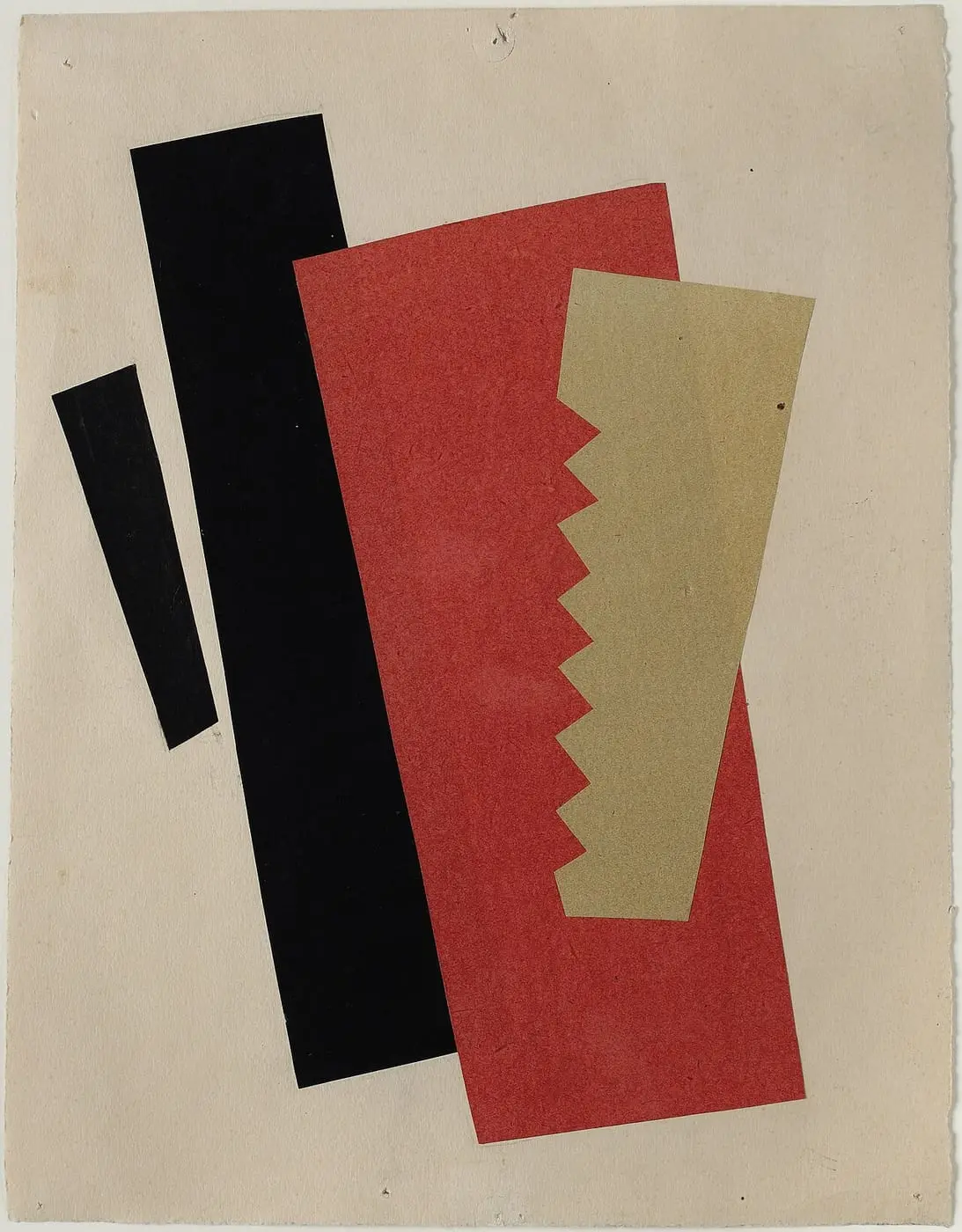 Composition (Red-Black-Gold) by Lyubov Popova, canvas print