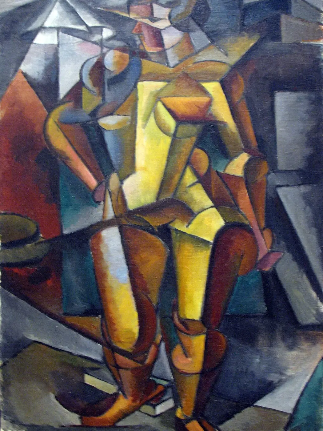 Das Modell by Lyubov Popova, canvas print