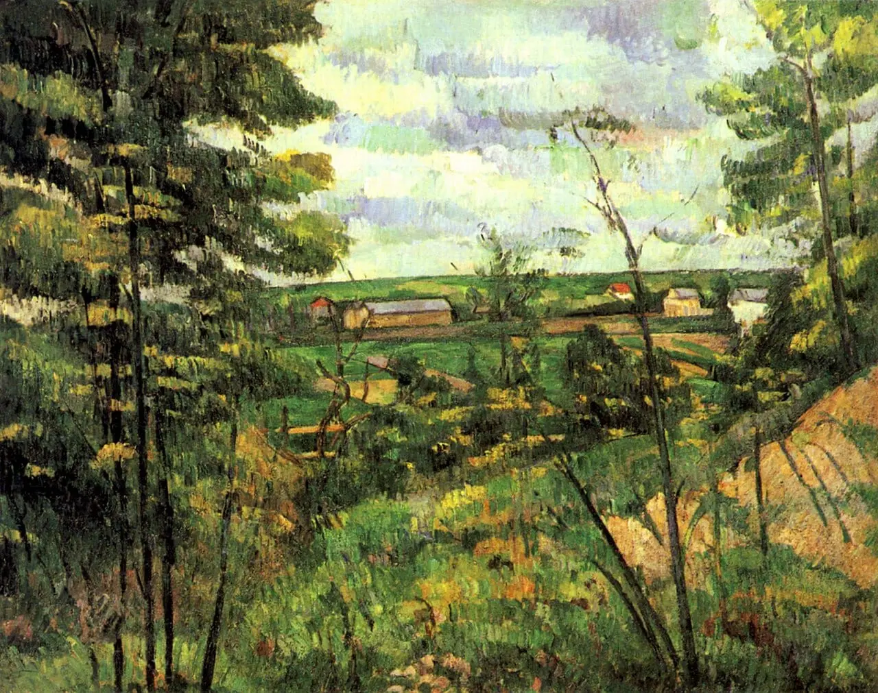 Das Tal der Oise by Paul Cézanne, canvas print