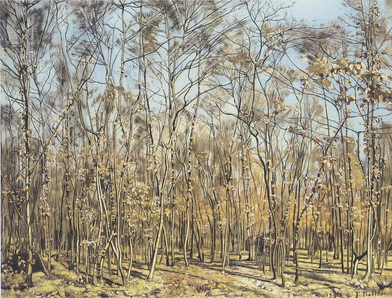 Der Buchenwald by Ferdinand Hodler, canvas print