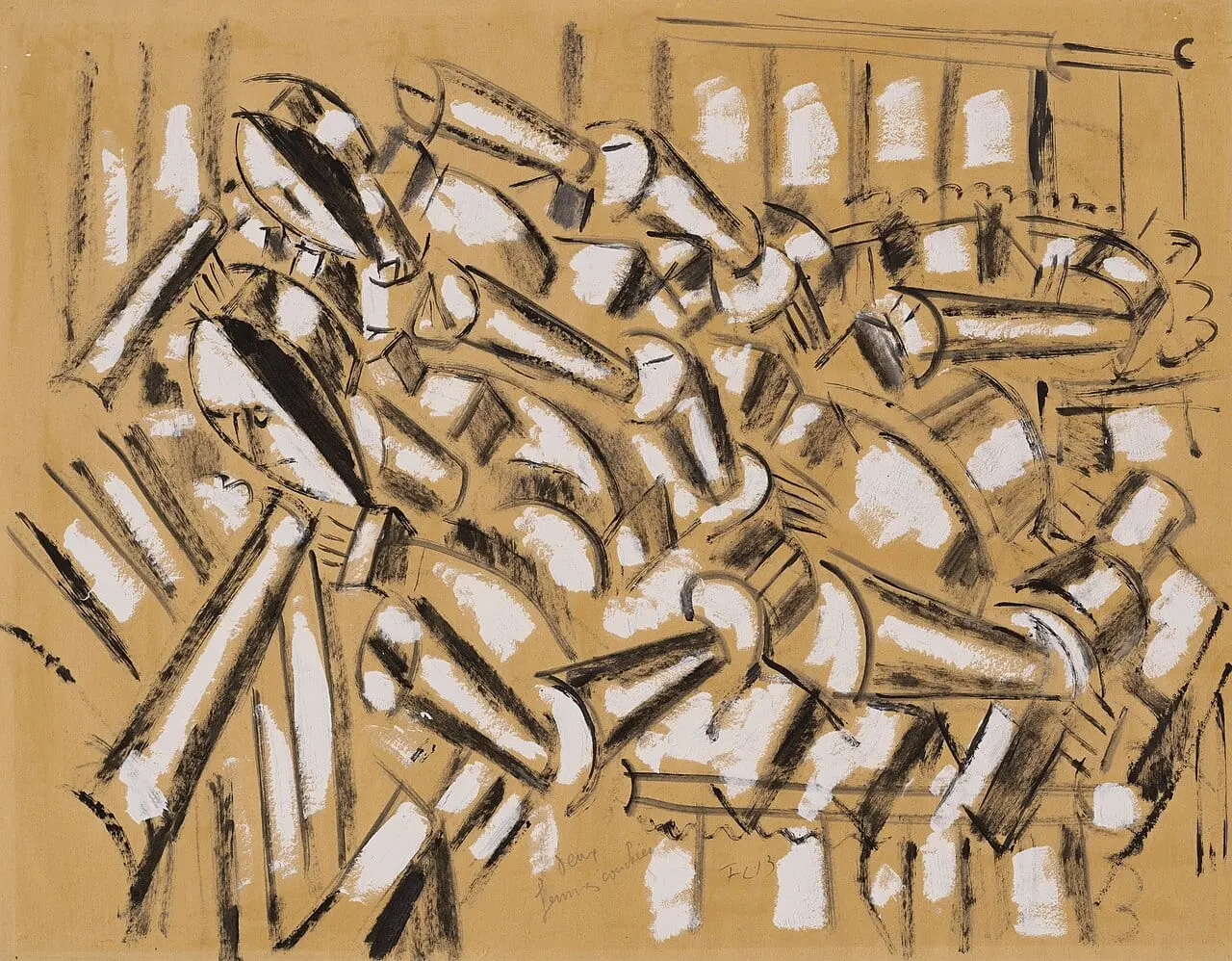 Deux femmes couchees by Fernand Léger, canvas print