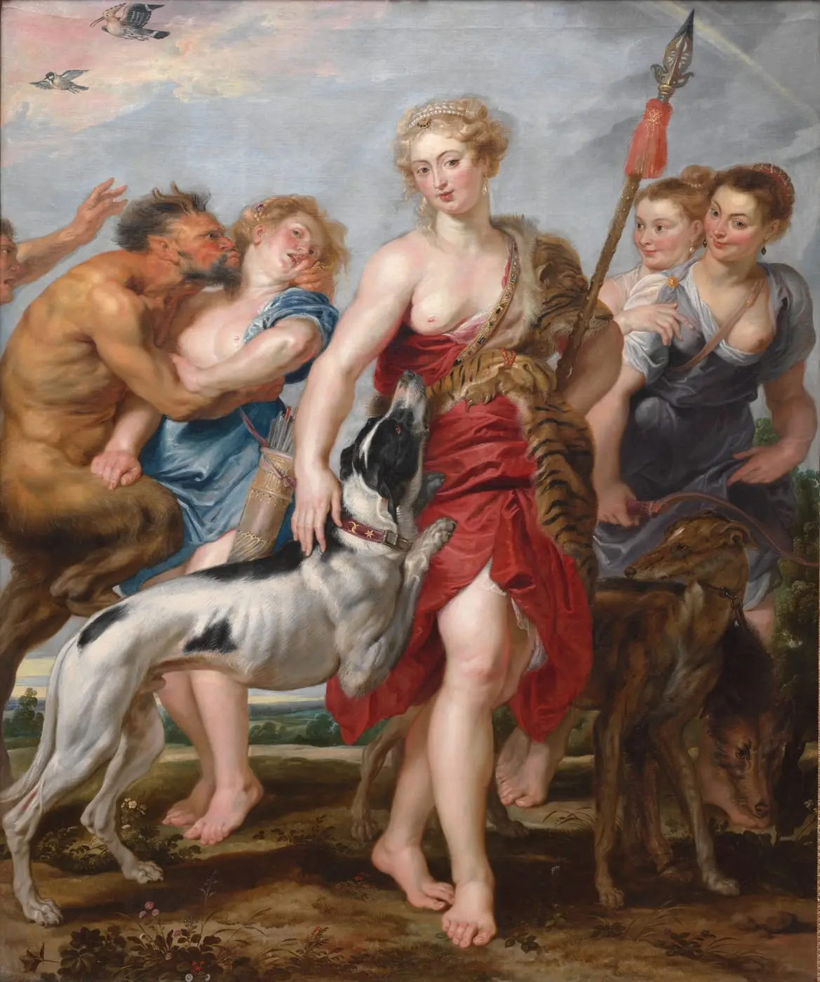 Diana and Her Nymphs Departing for the Hunt by Peter Paul Rubens, canvas print
