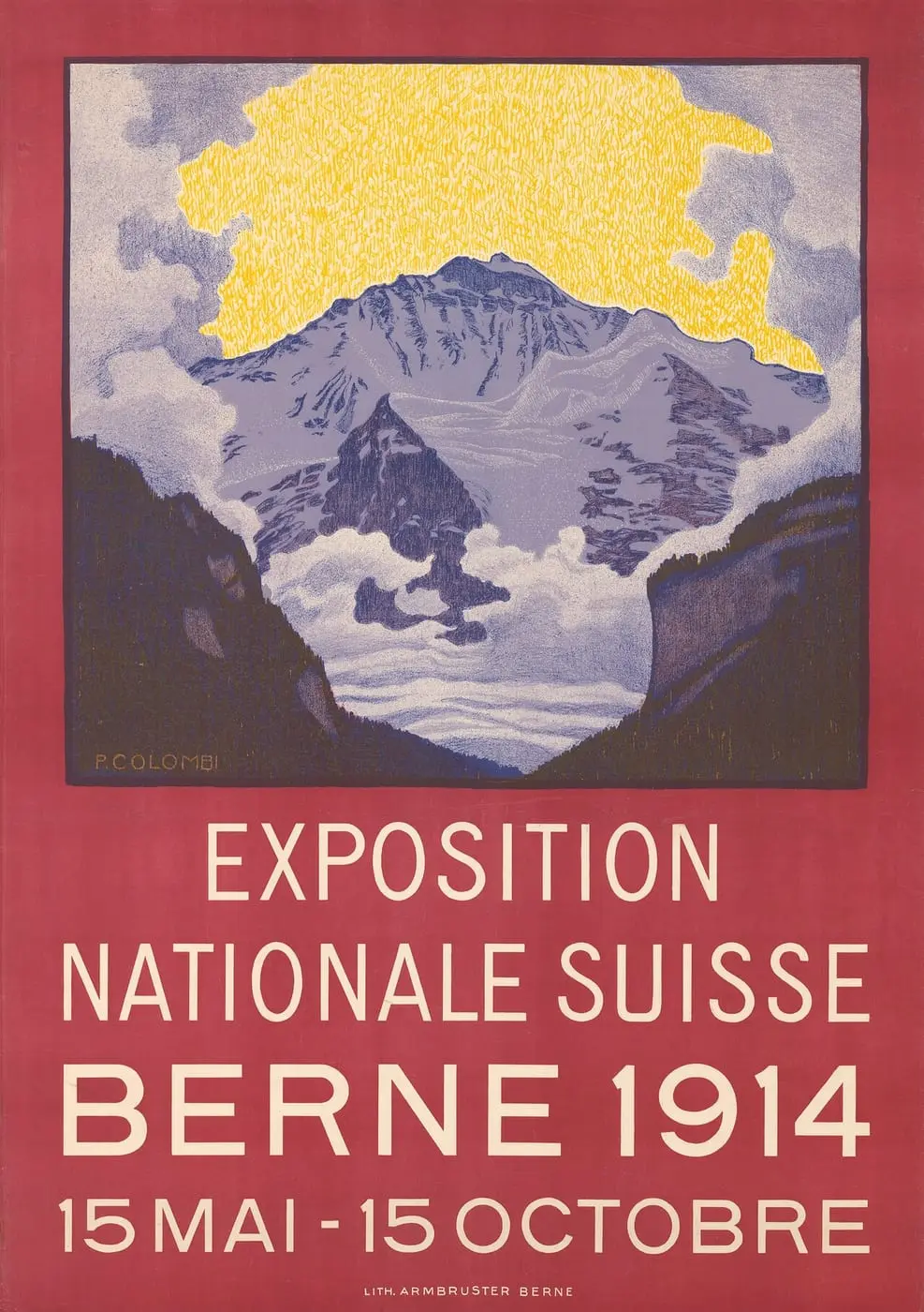 Exposition nationale suisse – Berne by Plinio Colombi, canvas print