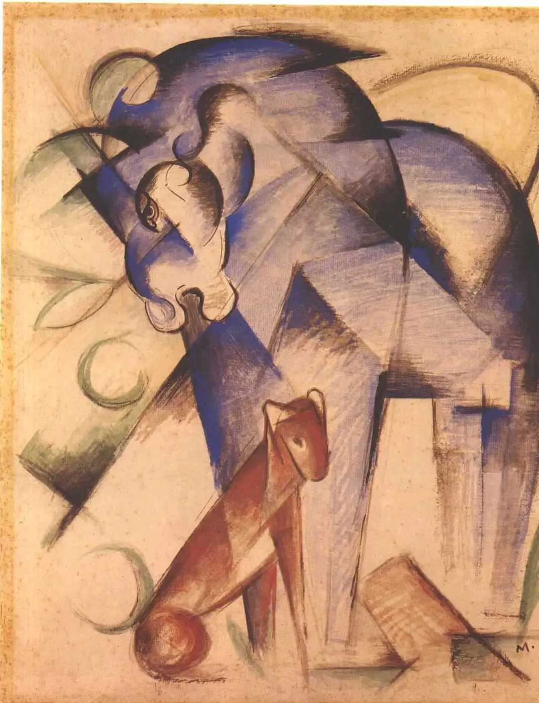 Fabeltiere by Franz Marc, canvas print