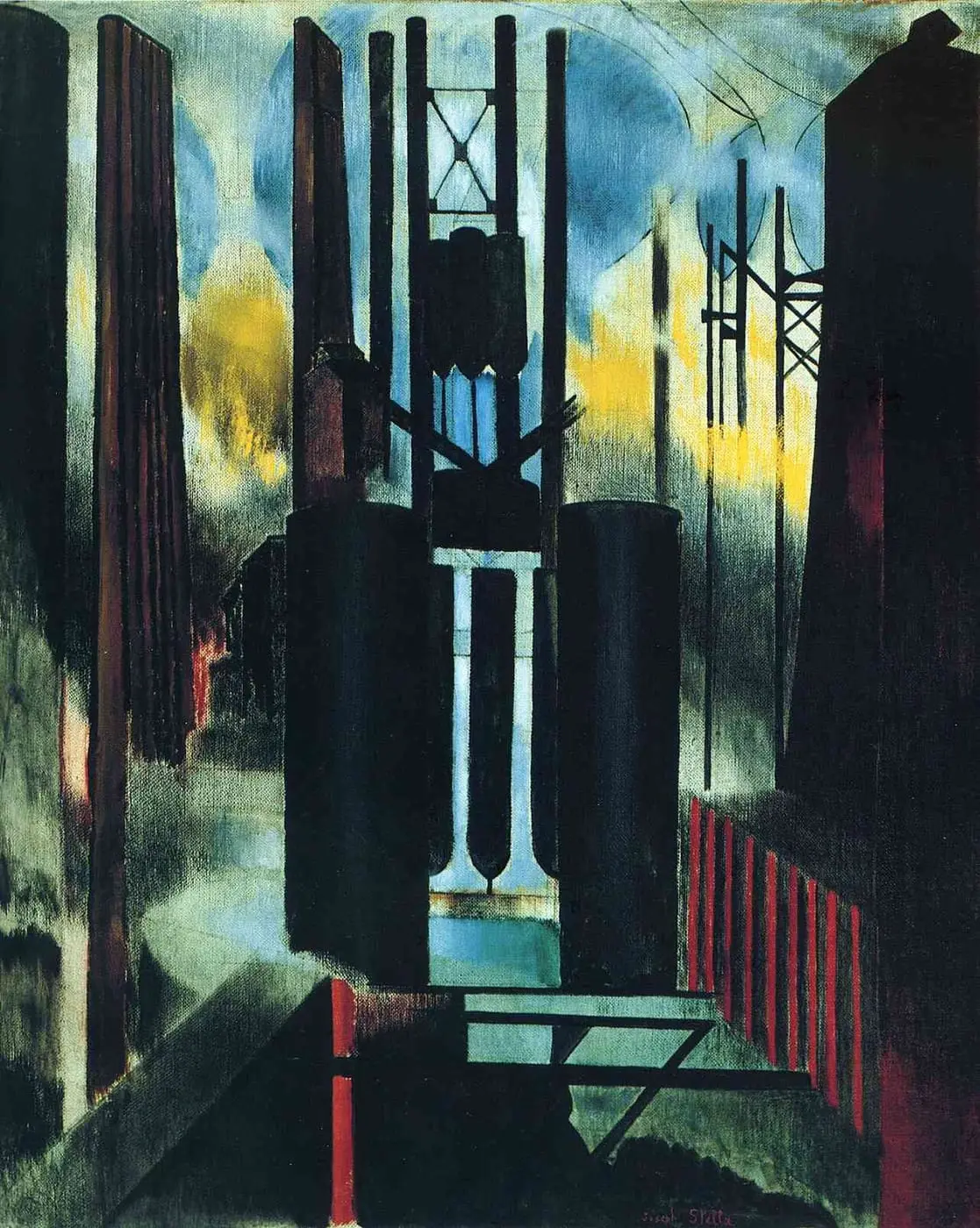 Factories by Joseph Stella, canvas print