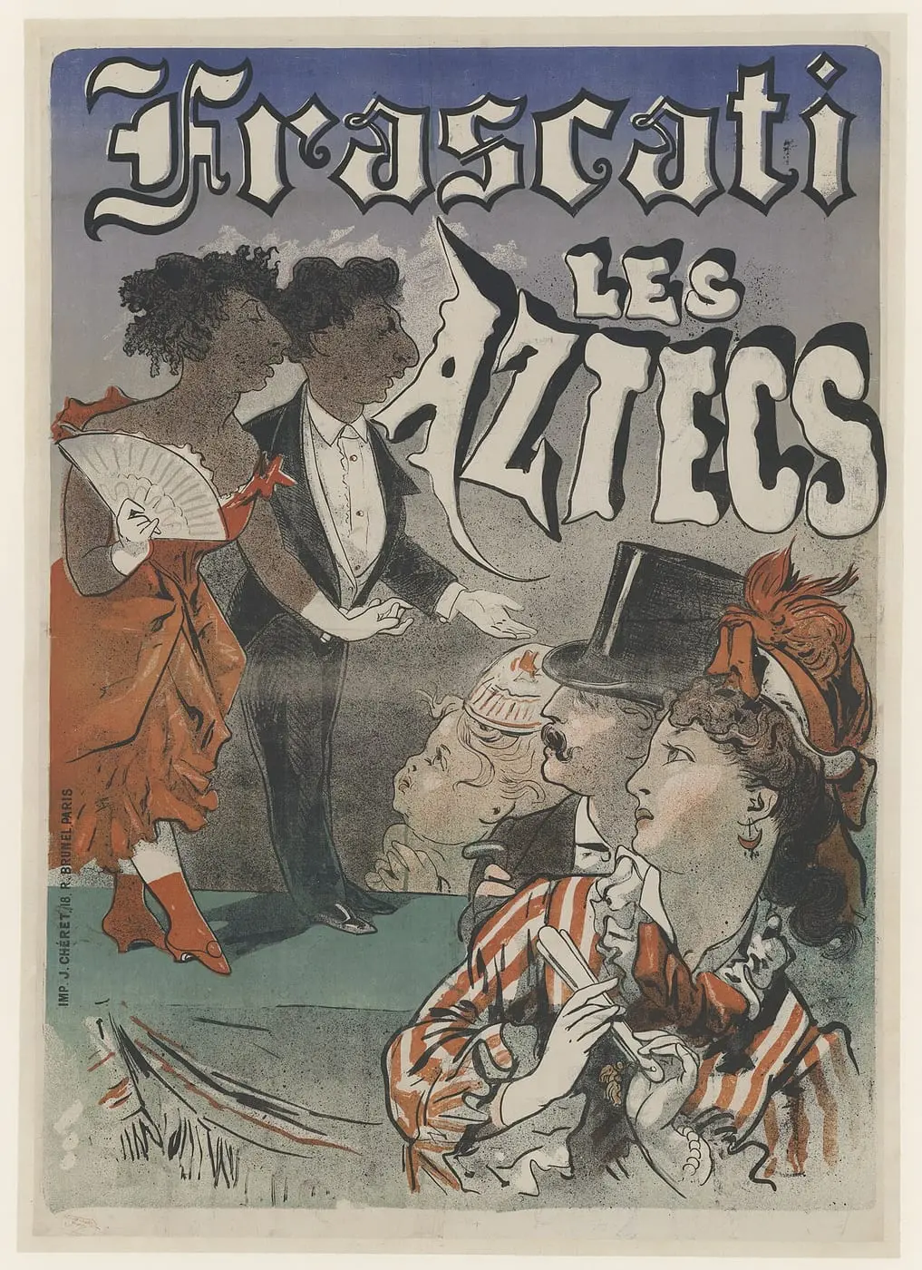 Frascati. Les Aztecs by Jules Chéret, canvas print