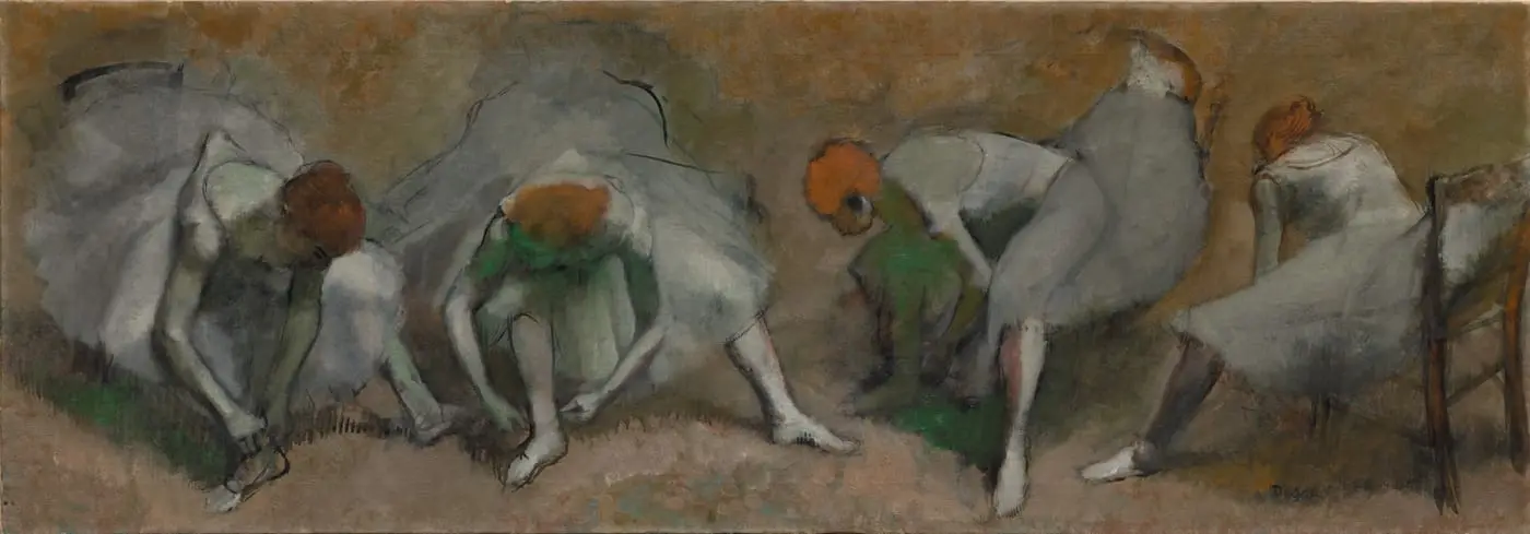 Frieze of Dancers by Edgar Degas, canvas print