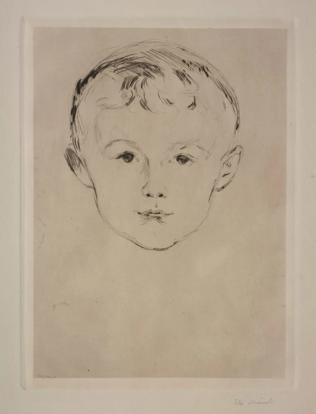 From Max Linde's House: Theodor Linde by Edvard Munch, canvas print