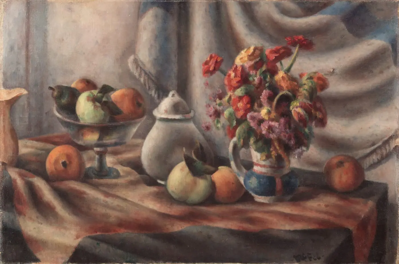 Fruits and Flowers by Henry Lee McFee, canvas print