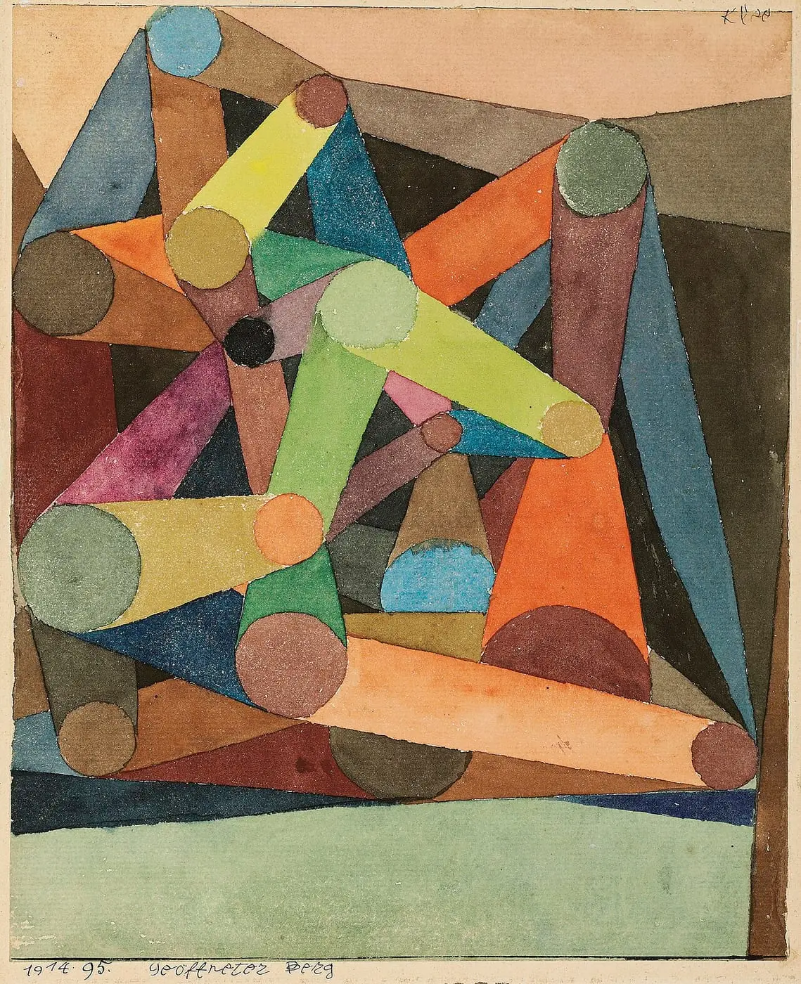 Geöffneter Berg by Paul Klee, canvas print