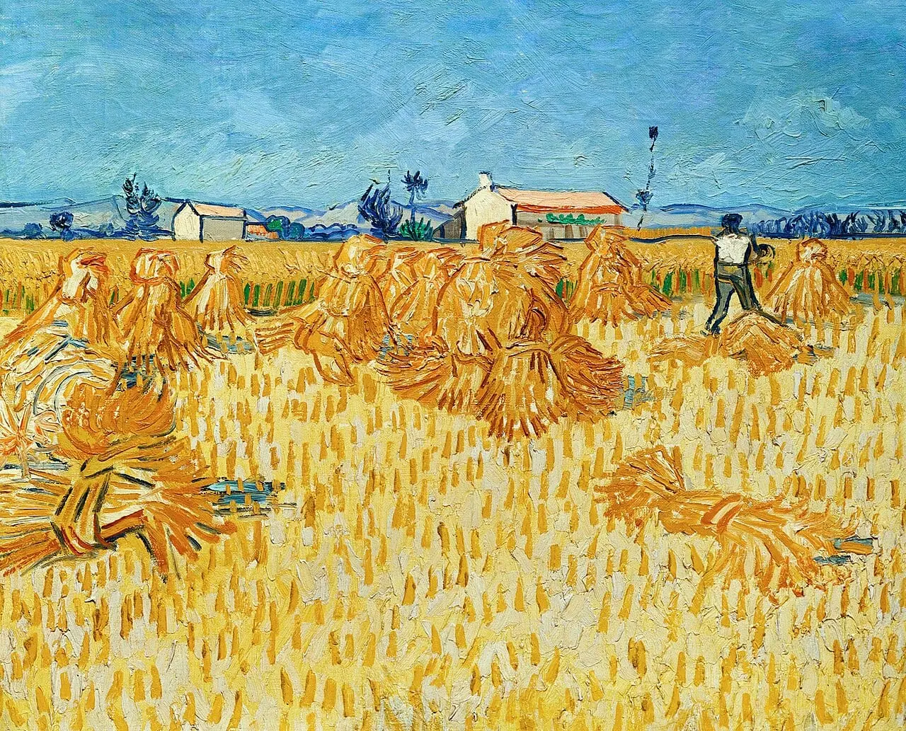 Harvest in Provence by Vincent van Gogh, canvas print