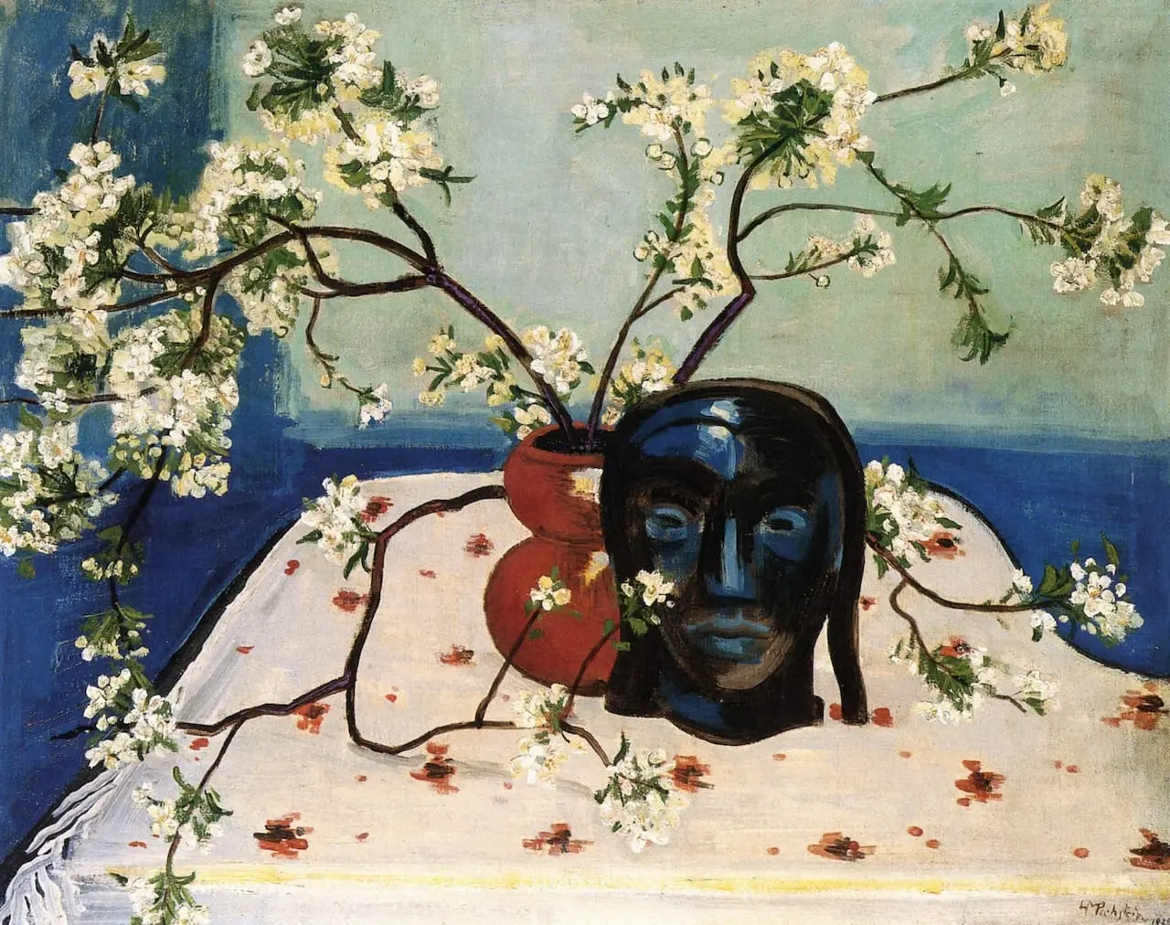 Hermann, Cherry Blossom by Max Pechstein, canvas print
