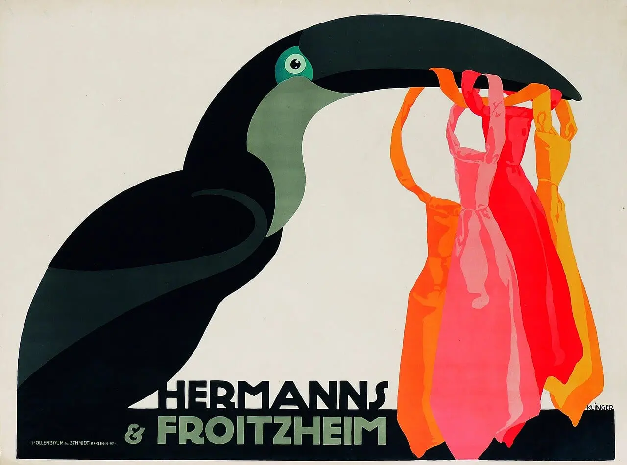 Hermanns & Froitzheim by Julius Klinger, canvas print