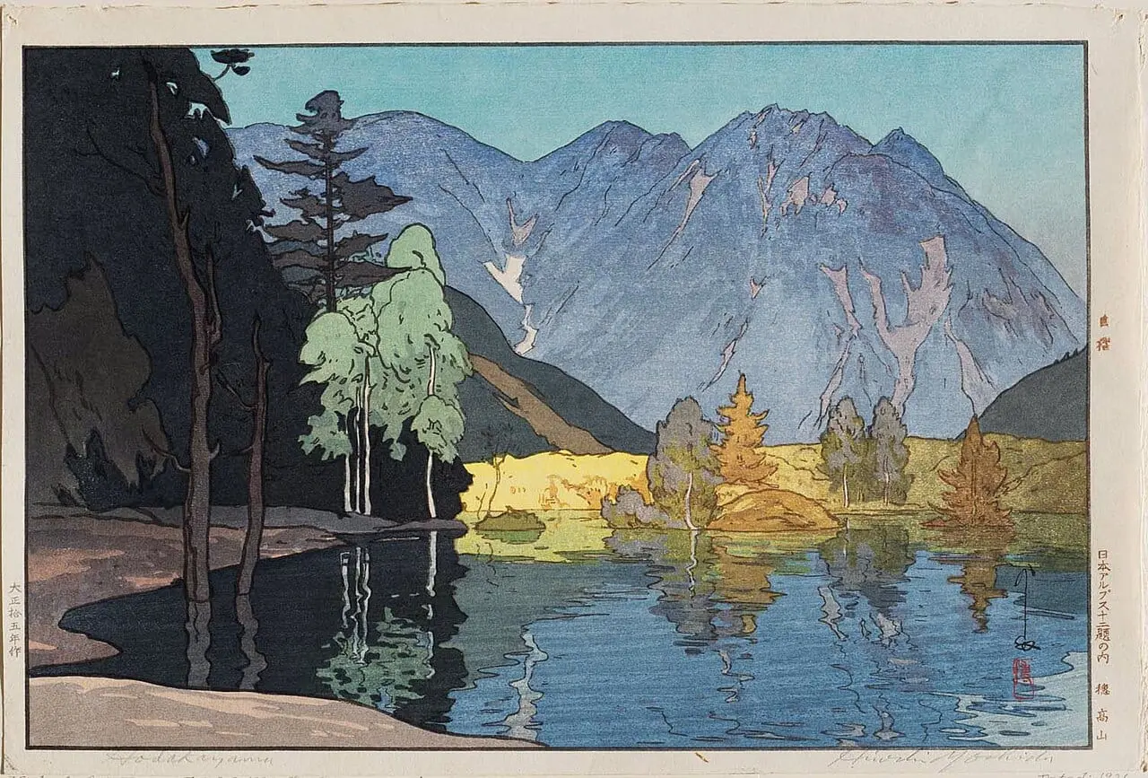 Hodakayama by Hiroshi Yoshida, canvas print