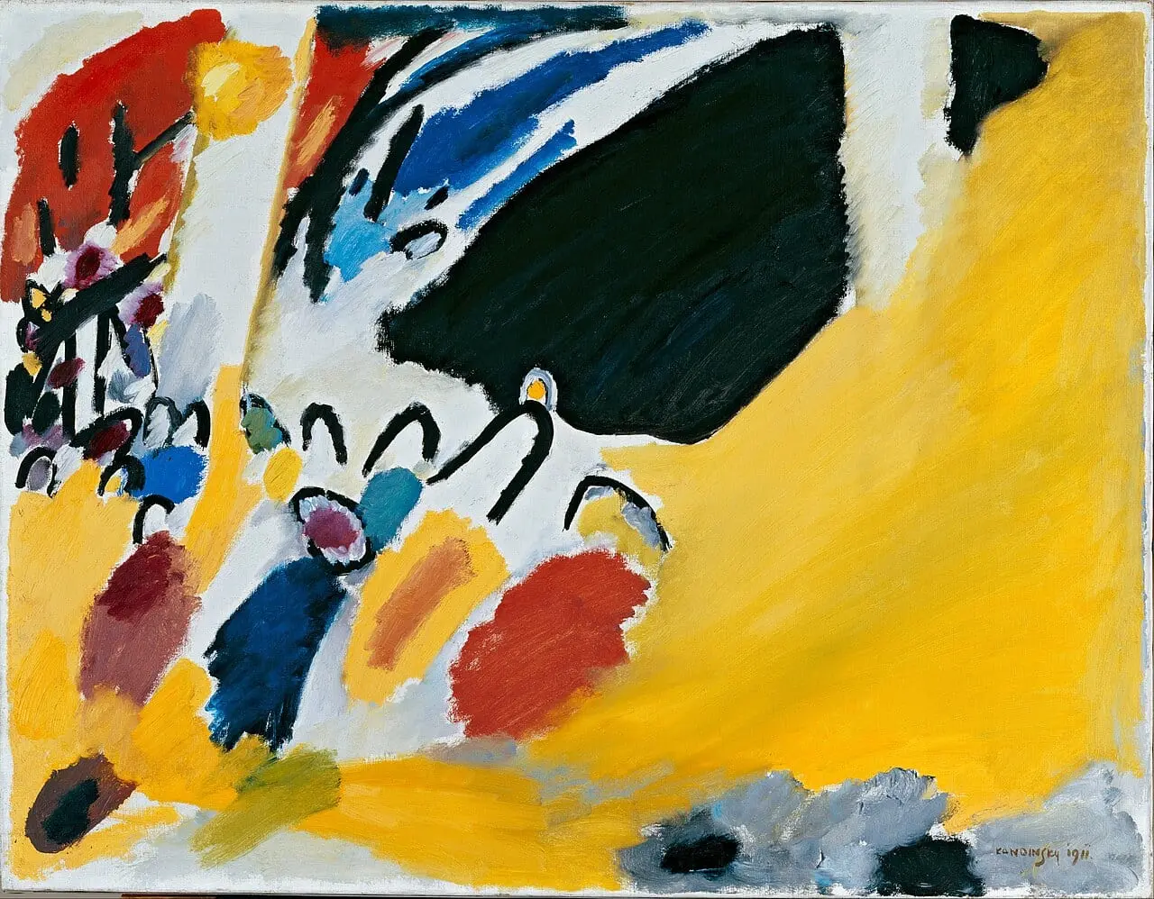 Impression III (Concert) by Wassily Kandinsky, canvas print