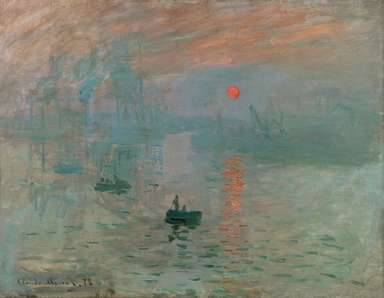Impression, Sunrise by Claude Monet, canvas print