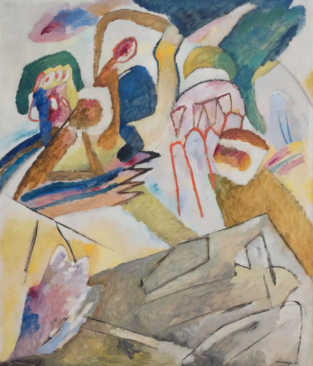 Improvisation 18 by Wassily Kandinsky, canvas print