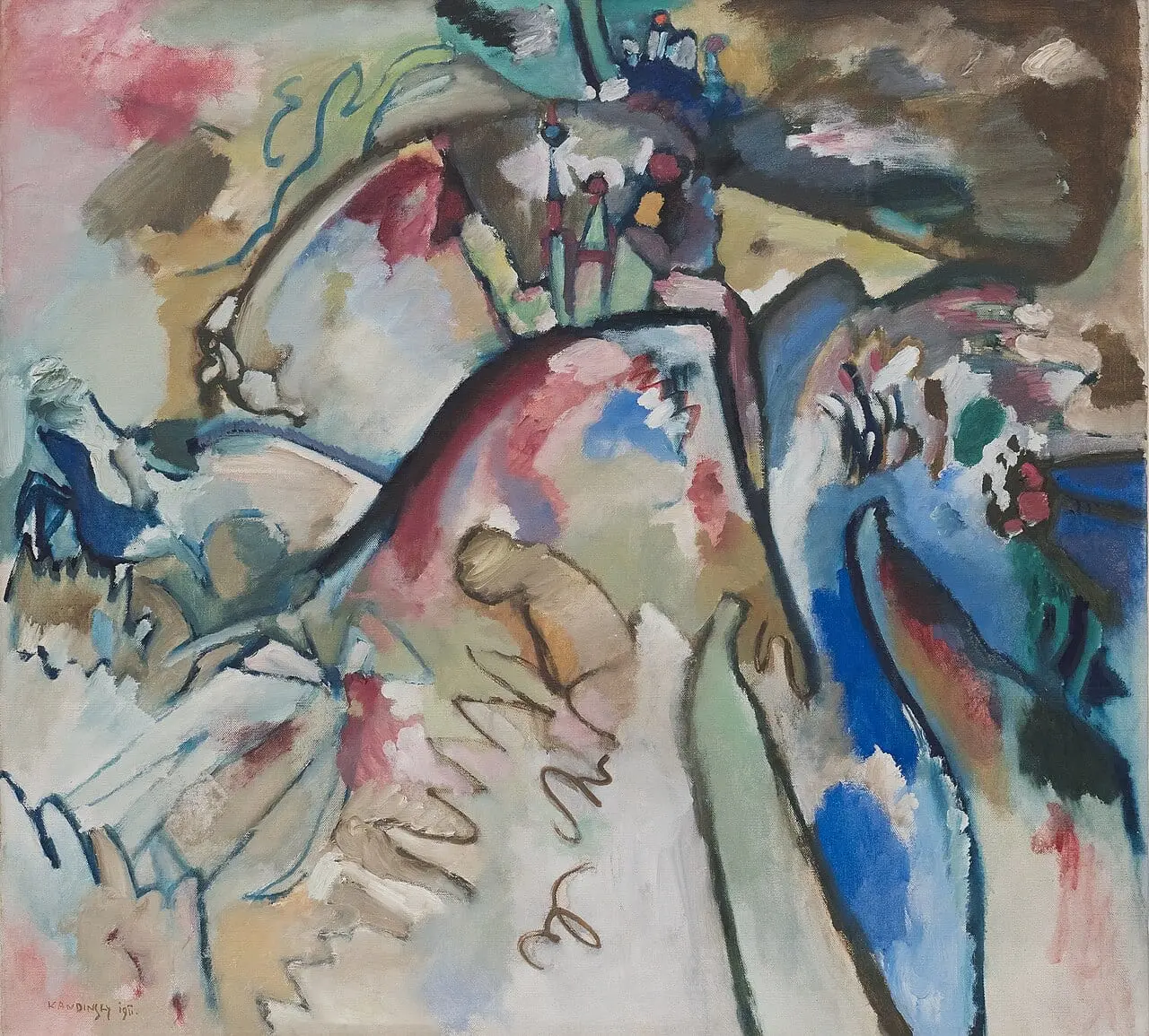 Improvisation 21A by Wassily Kandinsky, canvas print