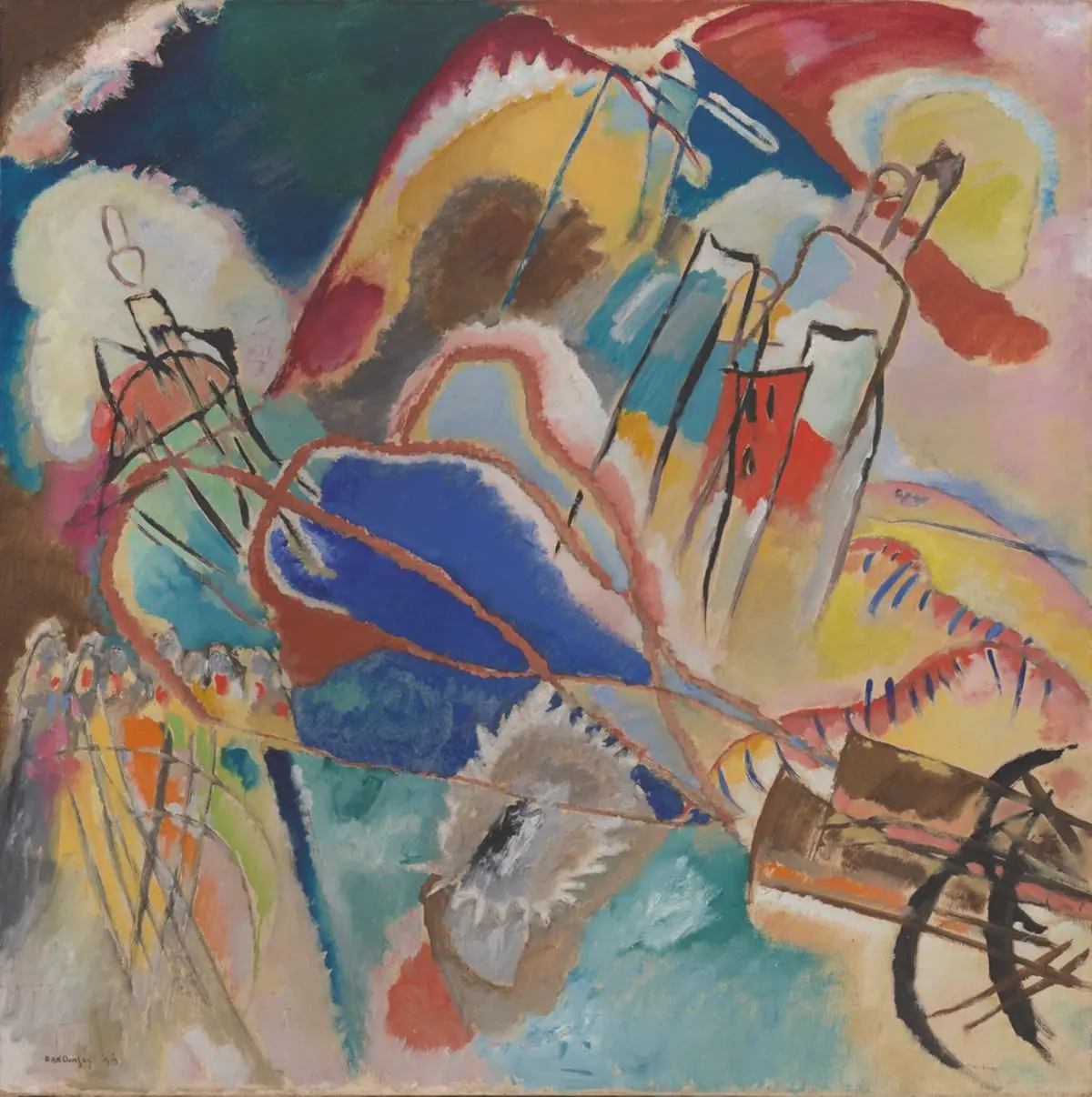 Improvisation No. 30 (Cannons) by Vasily Kandinsky, canvas print