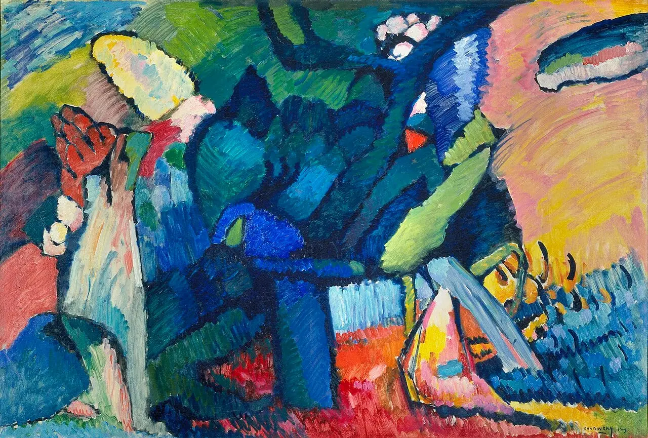 Improvisation No. 4 by Wassily Kandinsky, canvas print