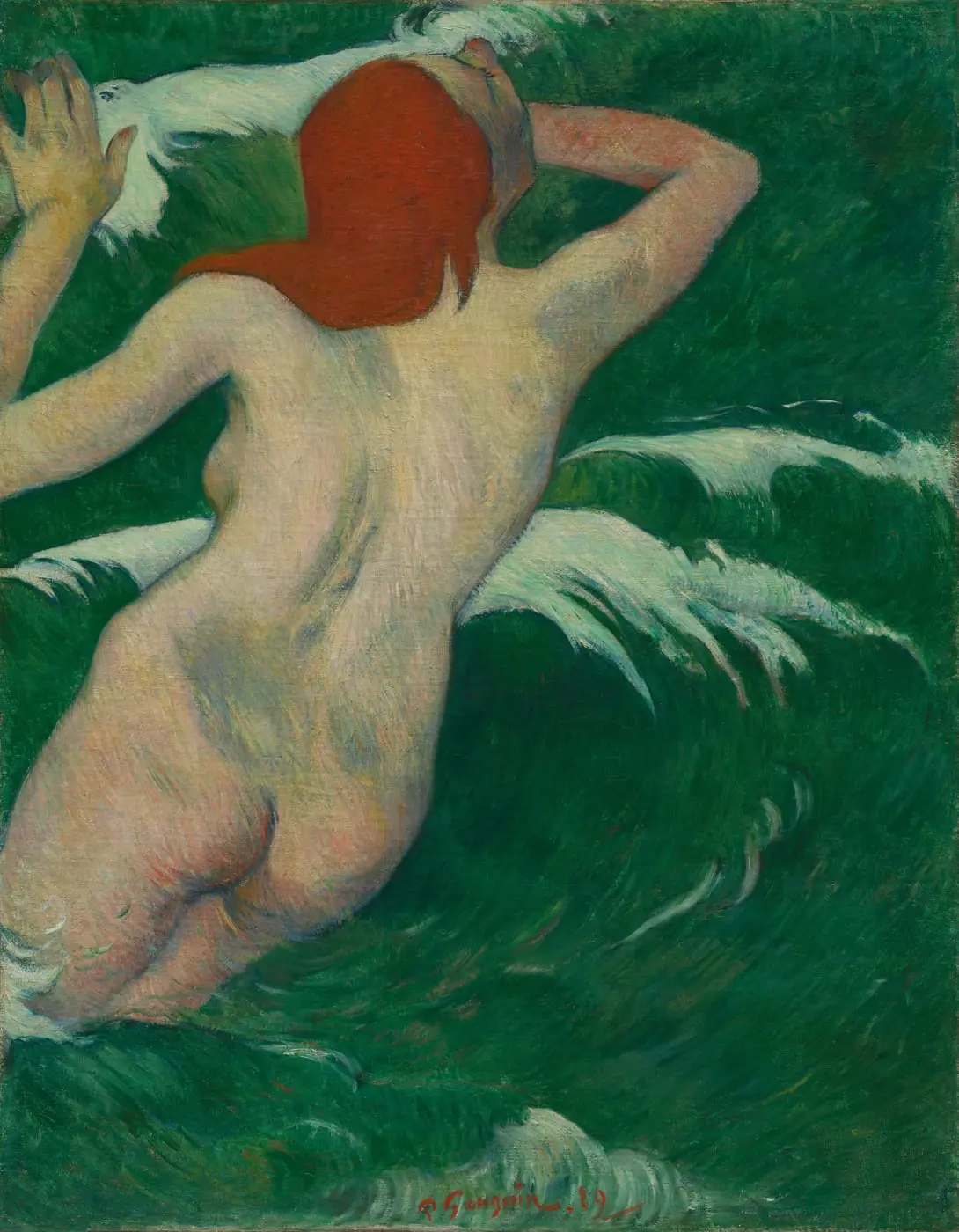 In the Waves (Dans les Vagues) by Paul Gauguin, canvas print