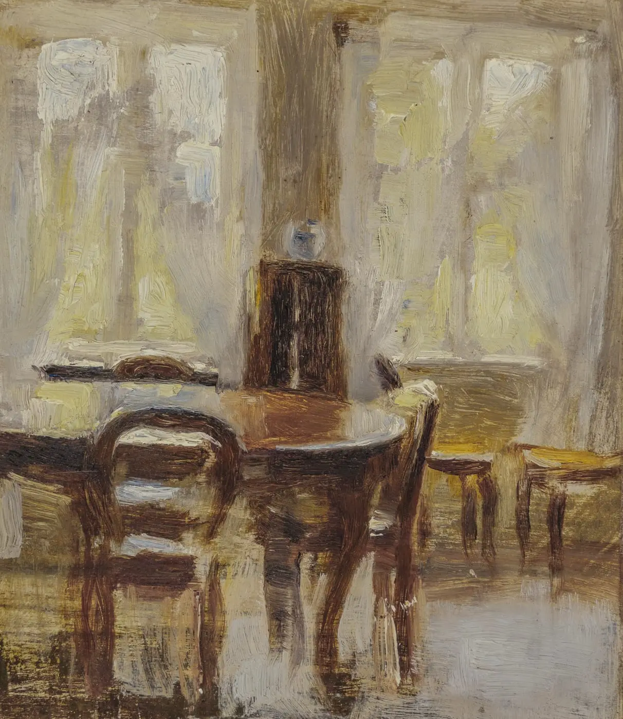 Interior. The dining room. Frederiksberg Allé by Vilhelm Hammershøi, canvas print
