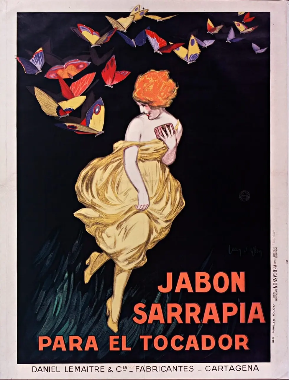 Jabon Sarrapia para el tocador by Jean d'Ylen, canvas print